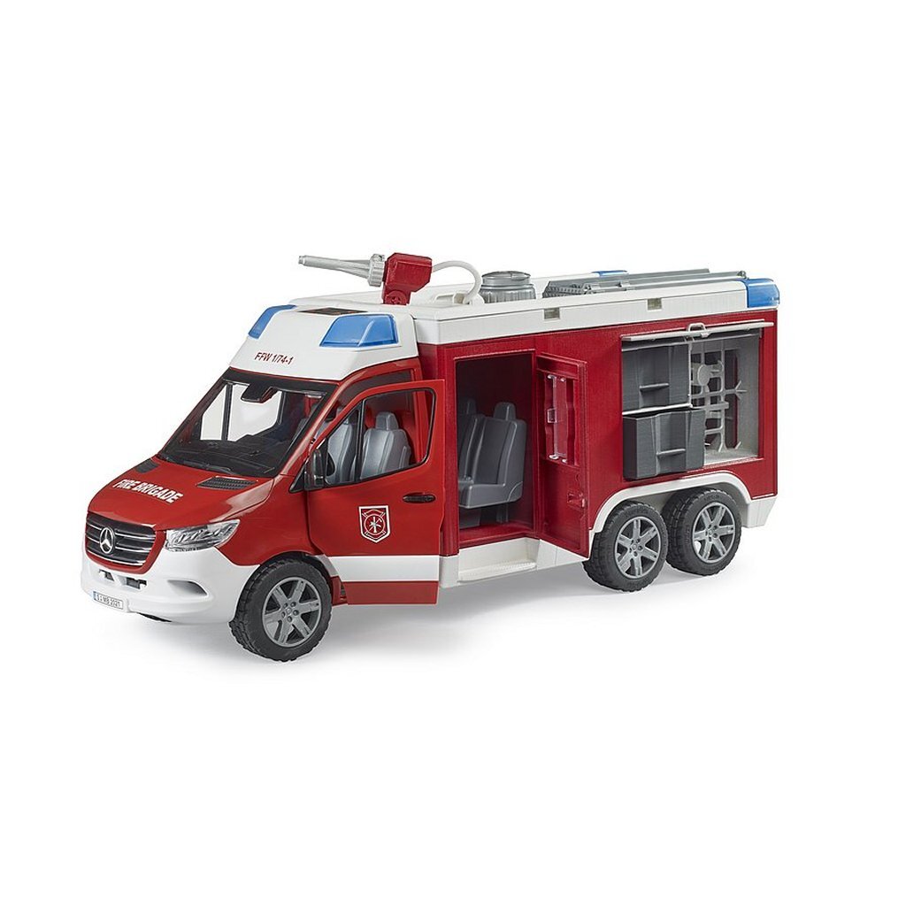 Bruder 02680 Mb Sprinter Brandweerwagen + Licht En Geluid