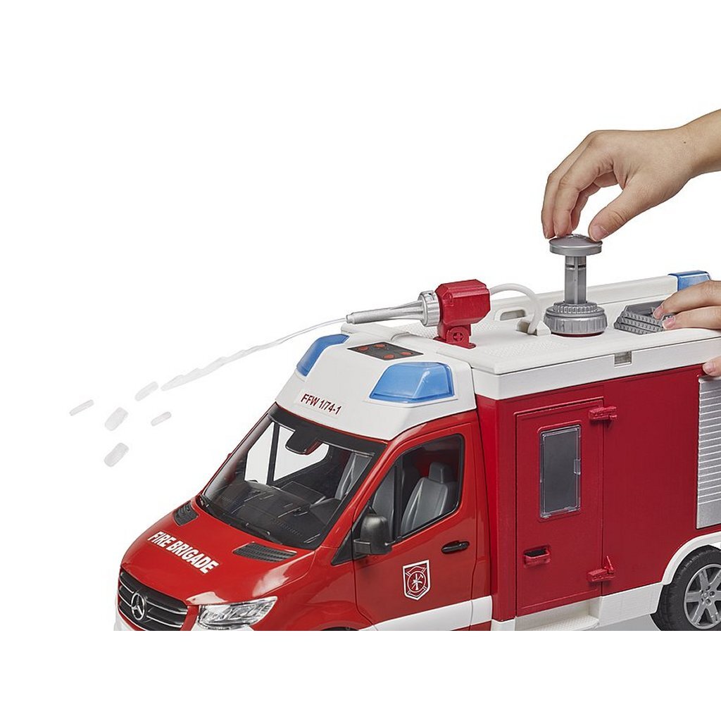 Bruder 02680 Mb Sprinter Brandweerwagen + Licht En Geluid