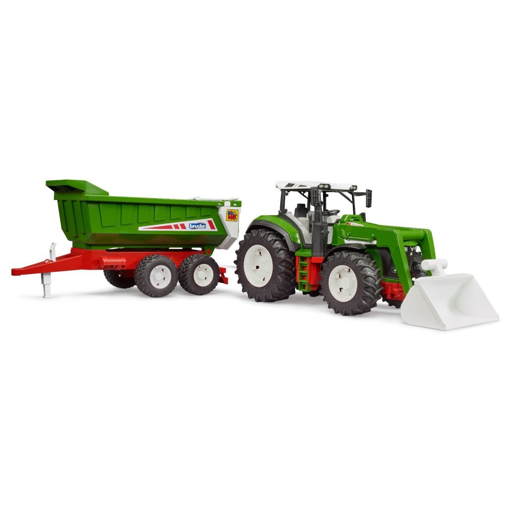 Bruder 03452 Roadmax Tractor Met Frontlader + Dumptrailer