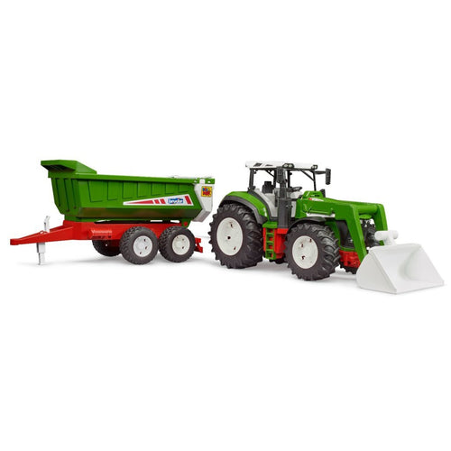Bruder 03452 Roadmax Tractor Met Frontlader + Dumptrailer