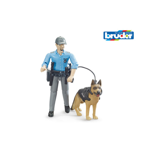 Bruder 62150 Bworld Politieman Met Hond