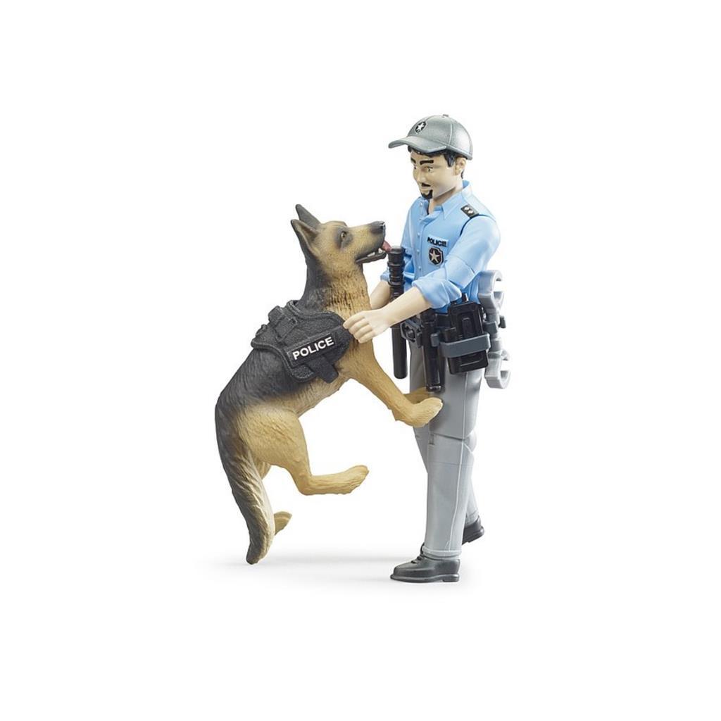 Bruder 62150 Bworld Politieman Met Hond