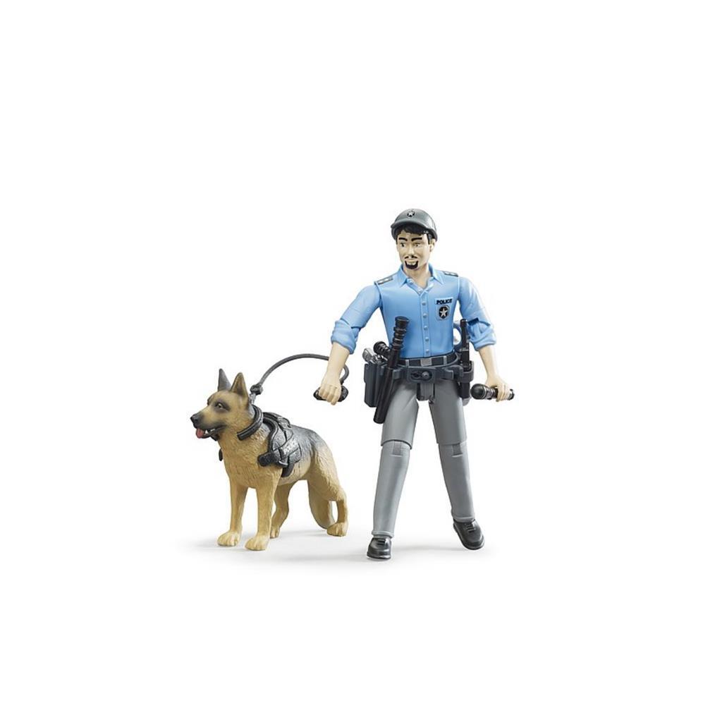 Bruder 62150 Bworld Politieman Met Hond