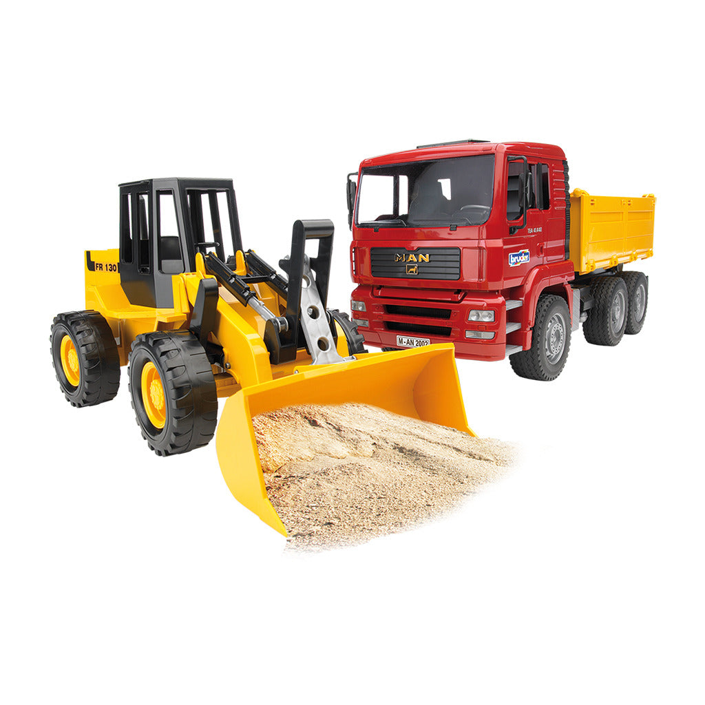 Bruder Man Tga Kiepwagen Met Shovel