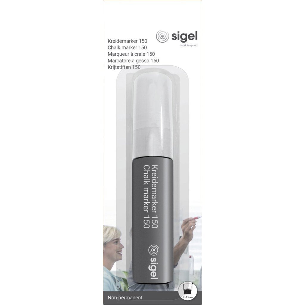 Sigel Si-Ba171 Krijtstift Wigpunt 5-15 Mm Wit
