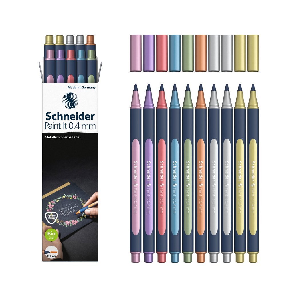 Schneider S-Ml05011503 Paint-It Metallic Rollerball 0.4 Mm 10 Stuks