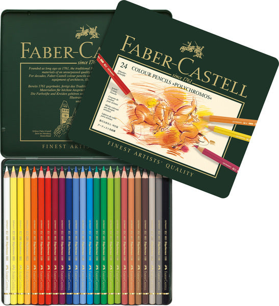 Faber Castell Fc-110024 Kleurpotlood Polychromos Etui À 24 Stuks