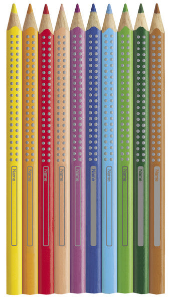 Faber Castell Fc-110912 Kleurpotlood Jumbo Grip Etui À 12 Stuks