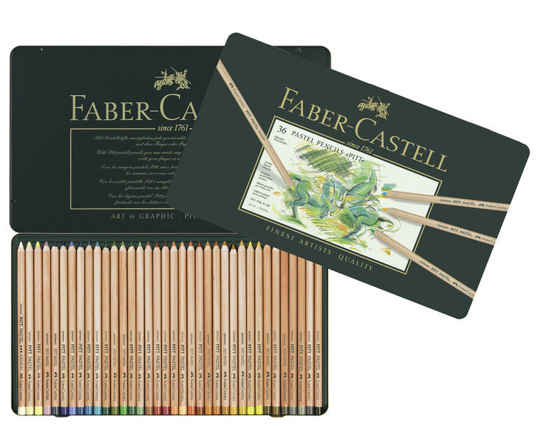 Faber Castell Fc-112136 Pastelpotlood Faber-Castell Pitt Metalen Etui A 36 Stuks