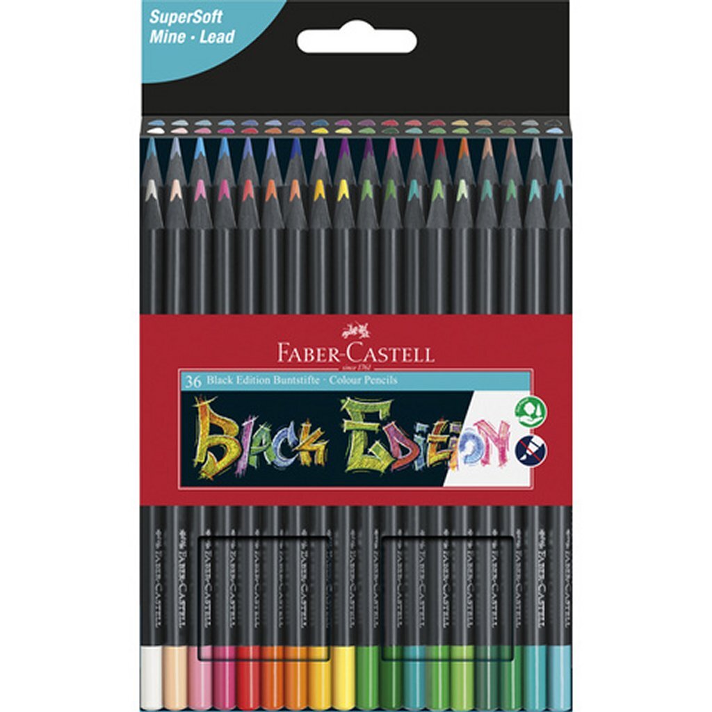 Faber Castell Fc-116436 Black Edition Kleurpotloden 36 Stuks