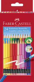 Faber Castell Fc-116625 Kleurpotloden Faber-Castell Etui 24 Stuks Uitwisbaar