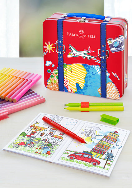 Faber Castell Fc-155535 Viltstiften Faber-Castell Connector In Reiskoffer 46 Stuks