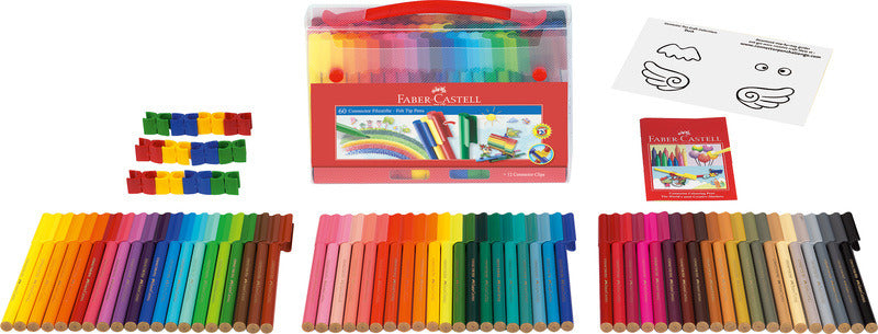Faber Castell Fc-155560 Viltstiften Faber-Castell Connector Koffer 60 Stuks