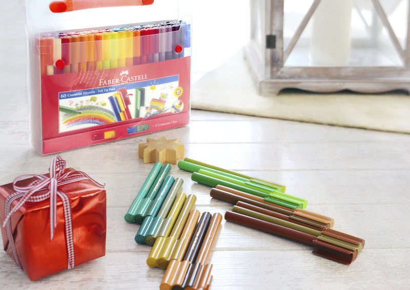 Faber Castell Fc-155560 Viltstiften Faber-Castell Connector Koffer 60 Stuks