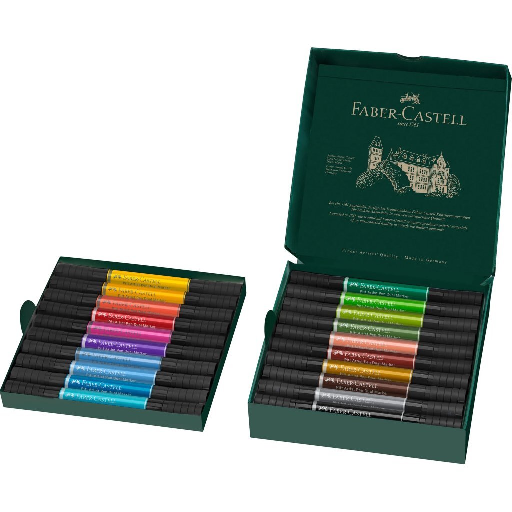Faber Castell Fc-162020 Pitt Artist Pen Duo Markers 20 Stuks