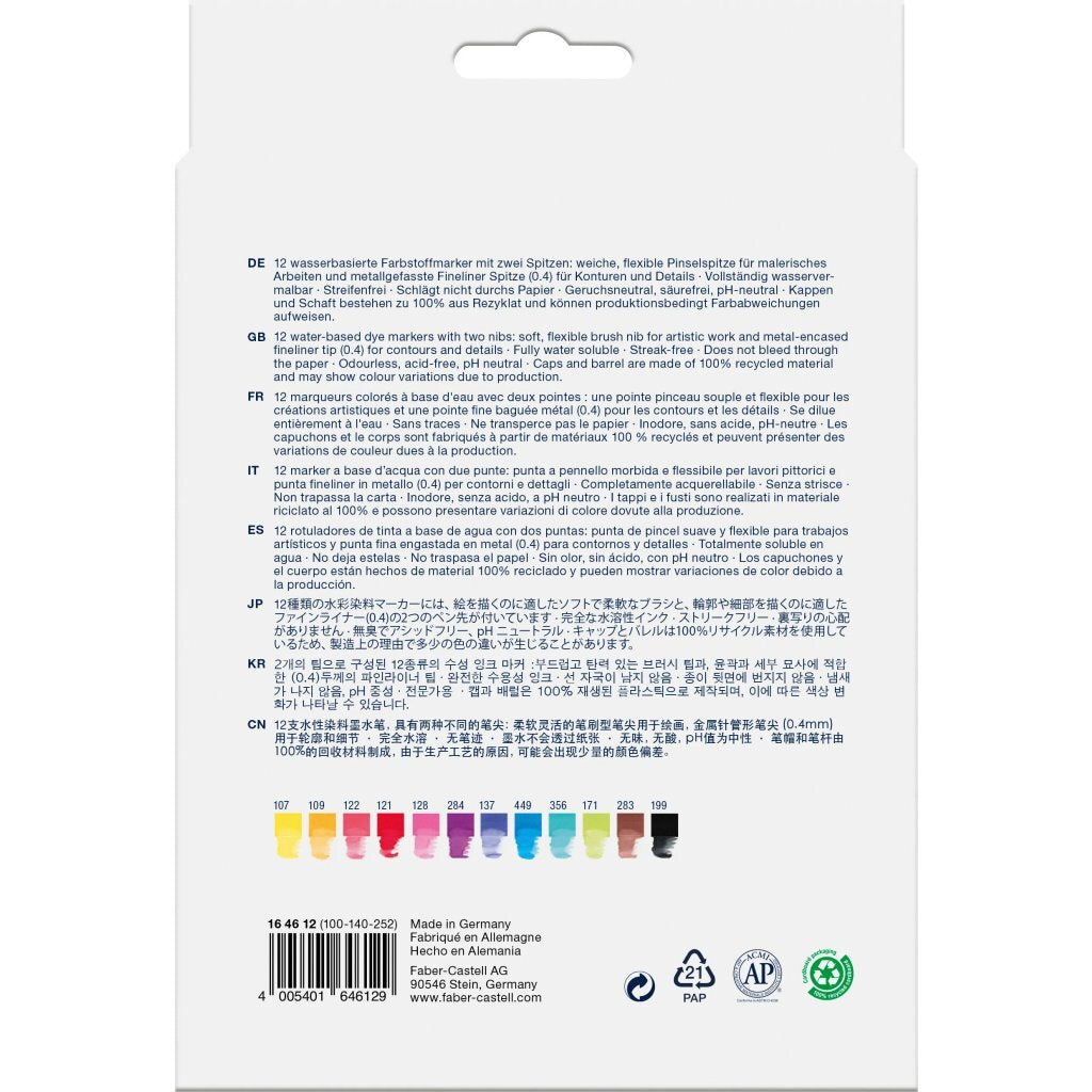 Faber Castell Fc-164624 Goldfaber Duo Aquarelmarkers 24 Stuks