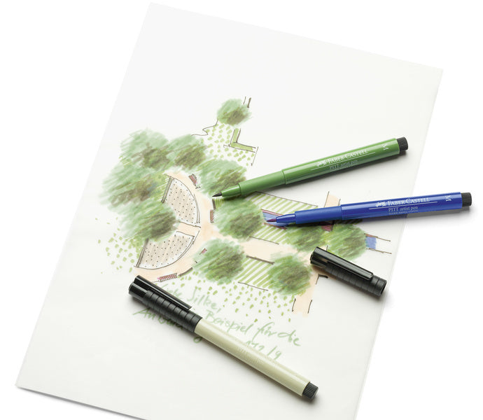 Faber Castell Fc-167107 Tekenstift Faber-Castell Pitt Artist Pen Manga 8-Delig Etui Basic