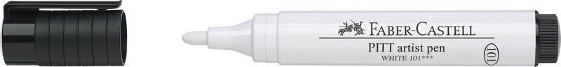Faber Castell Fc-167601 Tekenstift Pitt Artist Pen 101 Wit 2.5Mm
