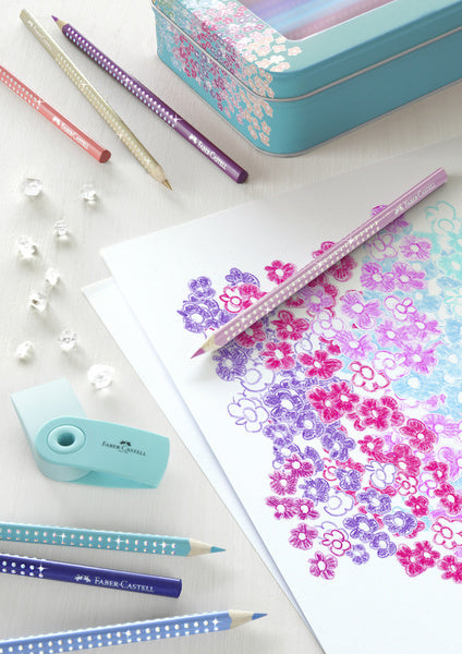 Faber Castell Fc-201641 Sparkle Set Faber-Castell 20X Kleurpotloden En 1X Mini Puntenslijper