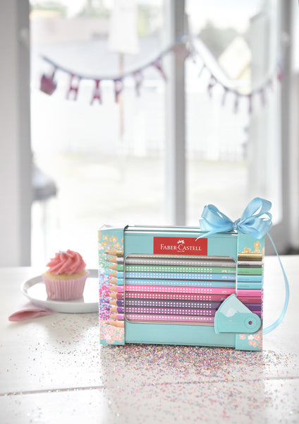 Faber Castell Fc-201641 Sparkle Set Faber-Castell 20X Kleurpotloden En 1X Mini Puntenslijper