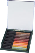 Faber Castell Fc-267422 Tekenstift Faber-Castell Pitt Artist Pen Brush Set 12 Stuks Earth Tones