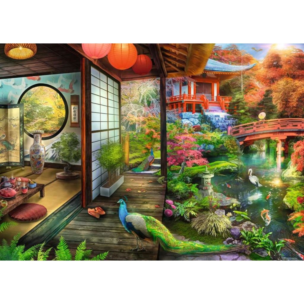 Ravensburger Puzzel Theehuis In Japanse Tuin 1000 Stukjes