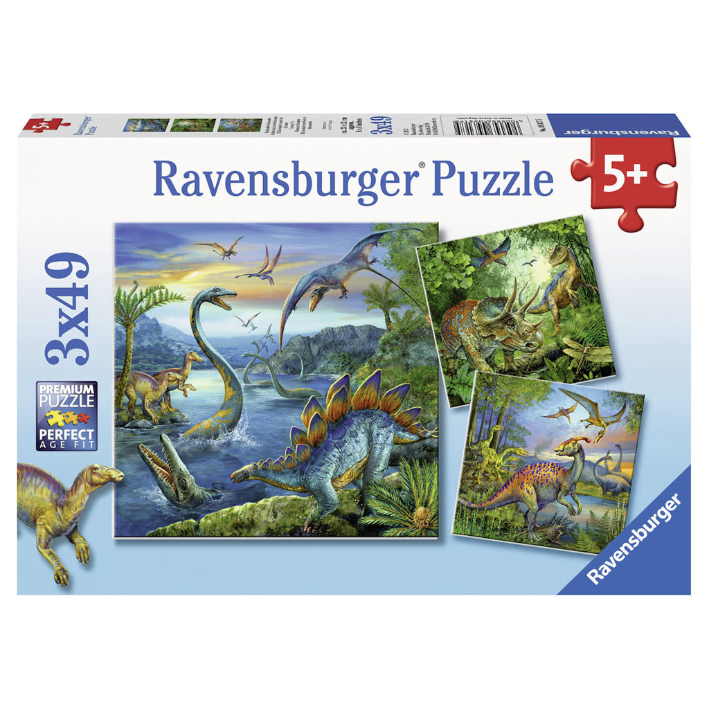 Ravensburger 3 Dinosauriërs Puzzels 3X49 Stukjes