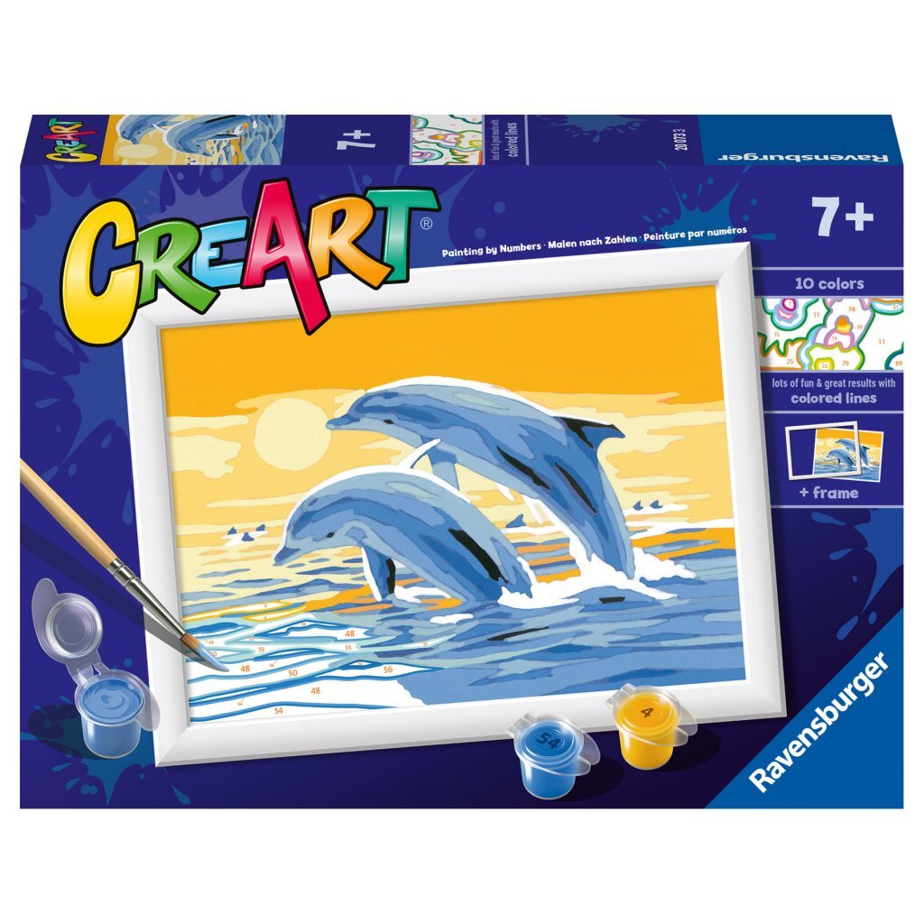 Ravensburger Creart Schilderen Op Nummer Springende Dolfijnen