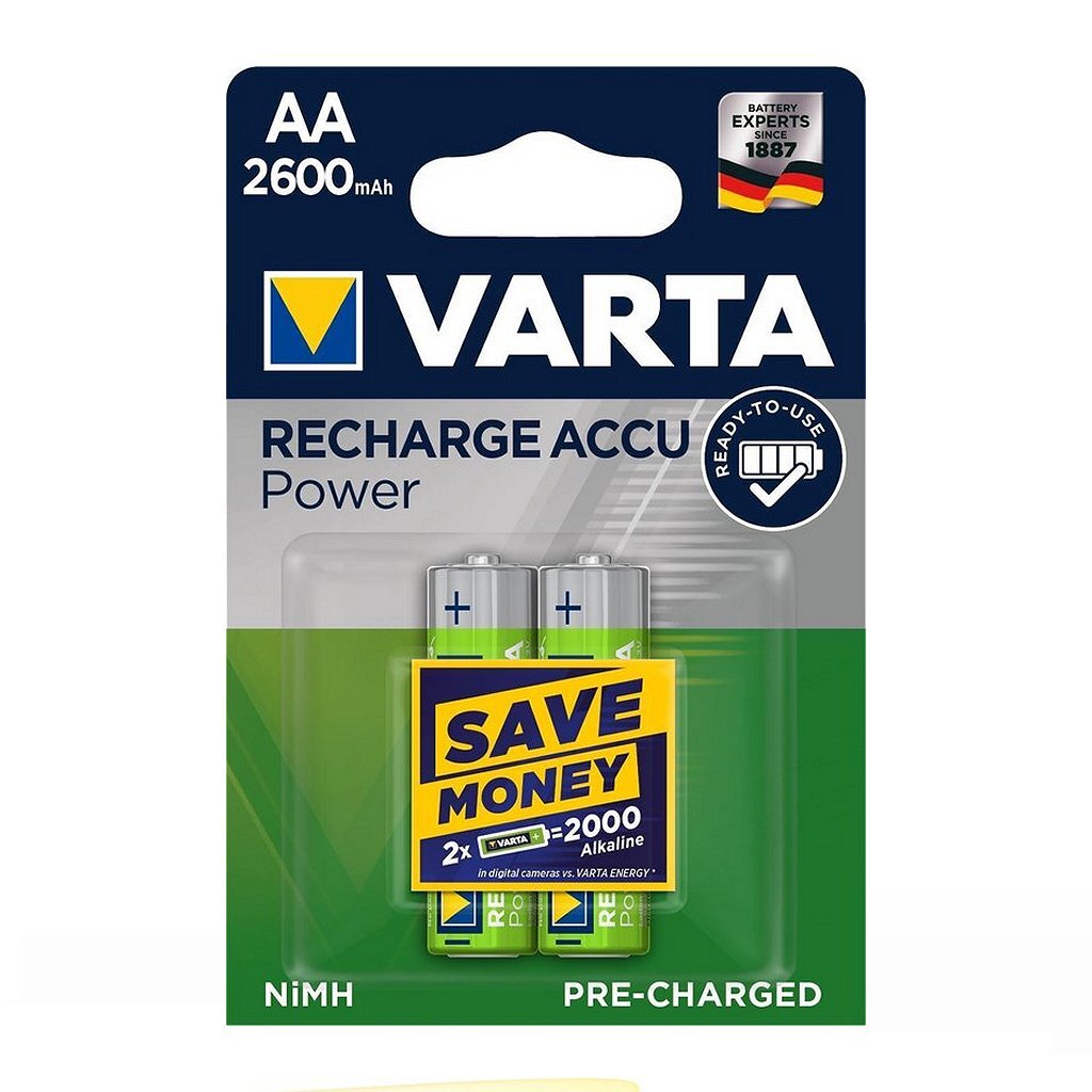 Varta Aa Oplaadbare Batterijen 2 Stuks