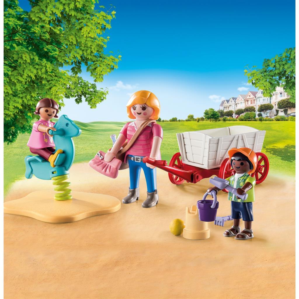 Playmobil 71258 Starter Pack City Life Kinderoppas Bolderwagen