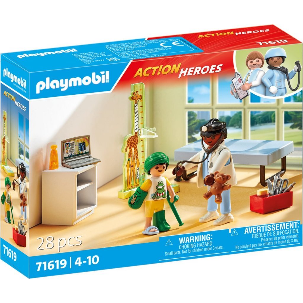 Playmobil 71619 Action Heroes Kinderarts Met Teddybeer