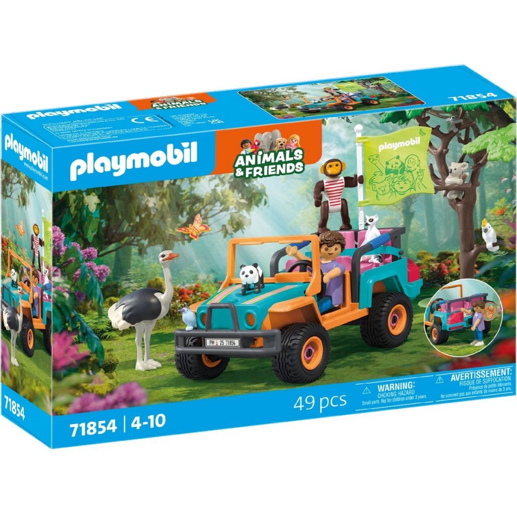 Playmobil 71854 Animals &Amp; Friends Kleurrijke Terreinwagen