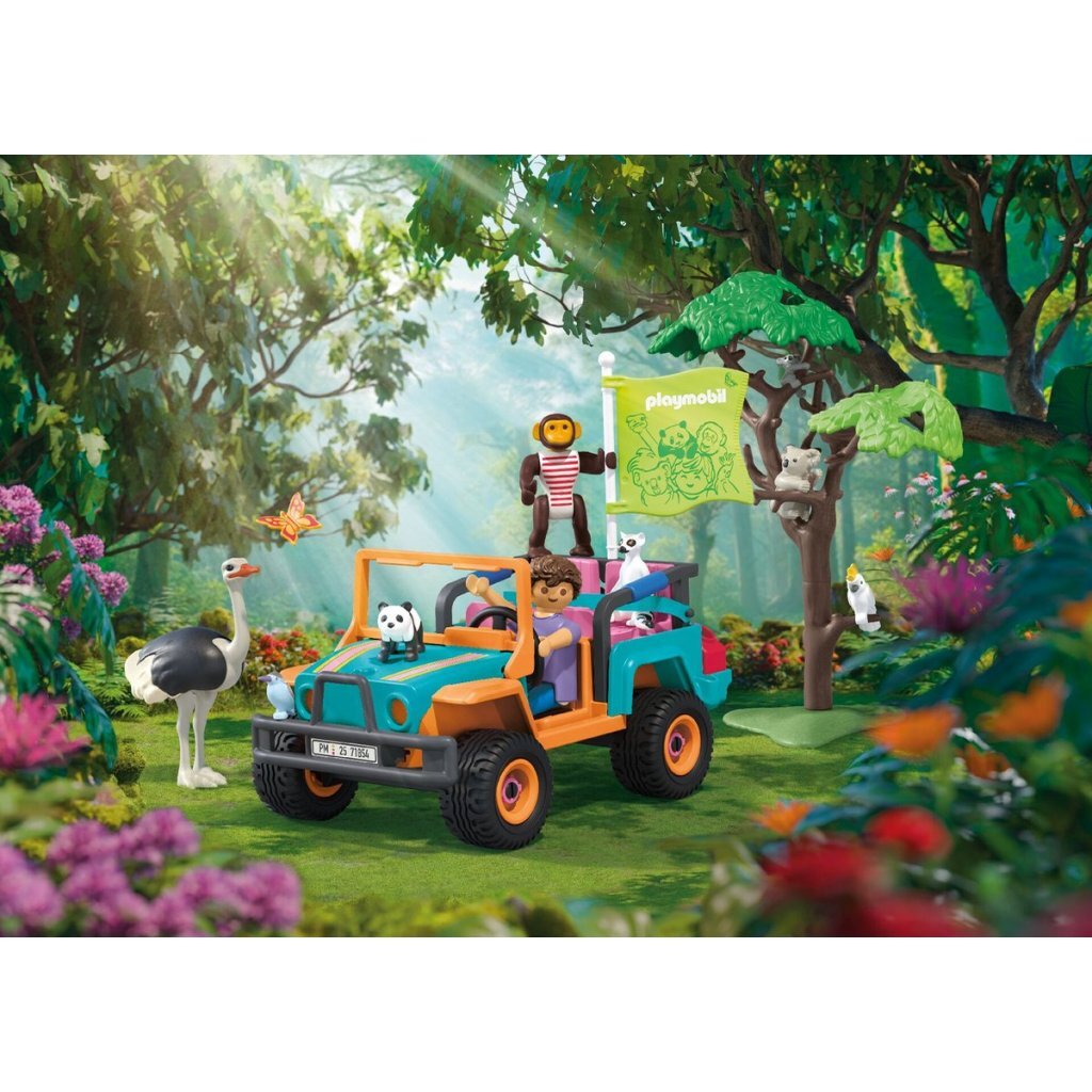 Playmobil 71854 Animals &Amp; Friends Kleurrijke Terreinwagen