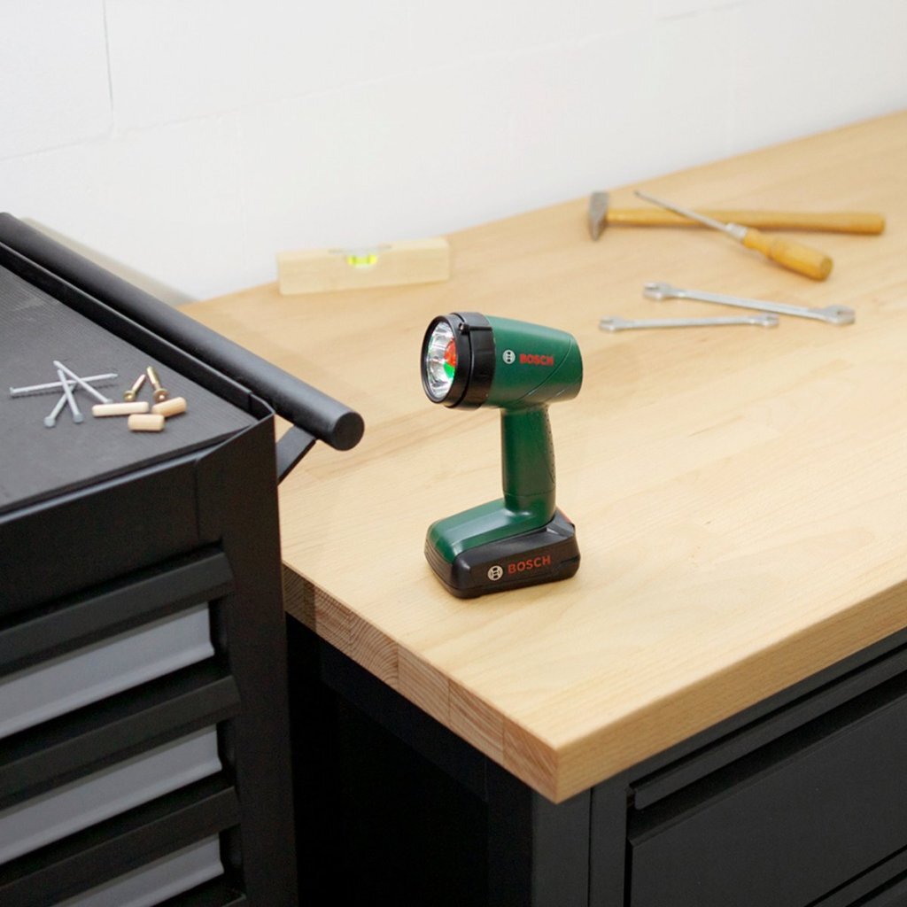 Theo Klein Bosch Bouwlamp 9.5X6.4X18 Cm Groen/Zwart