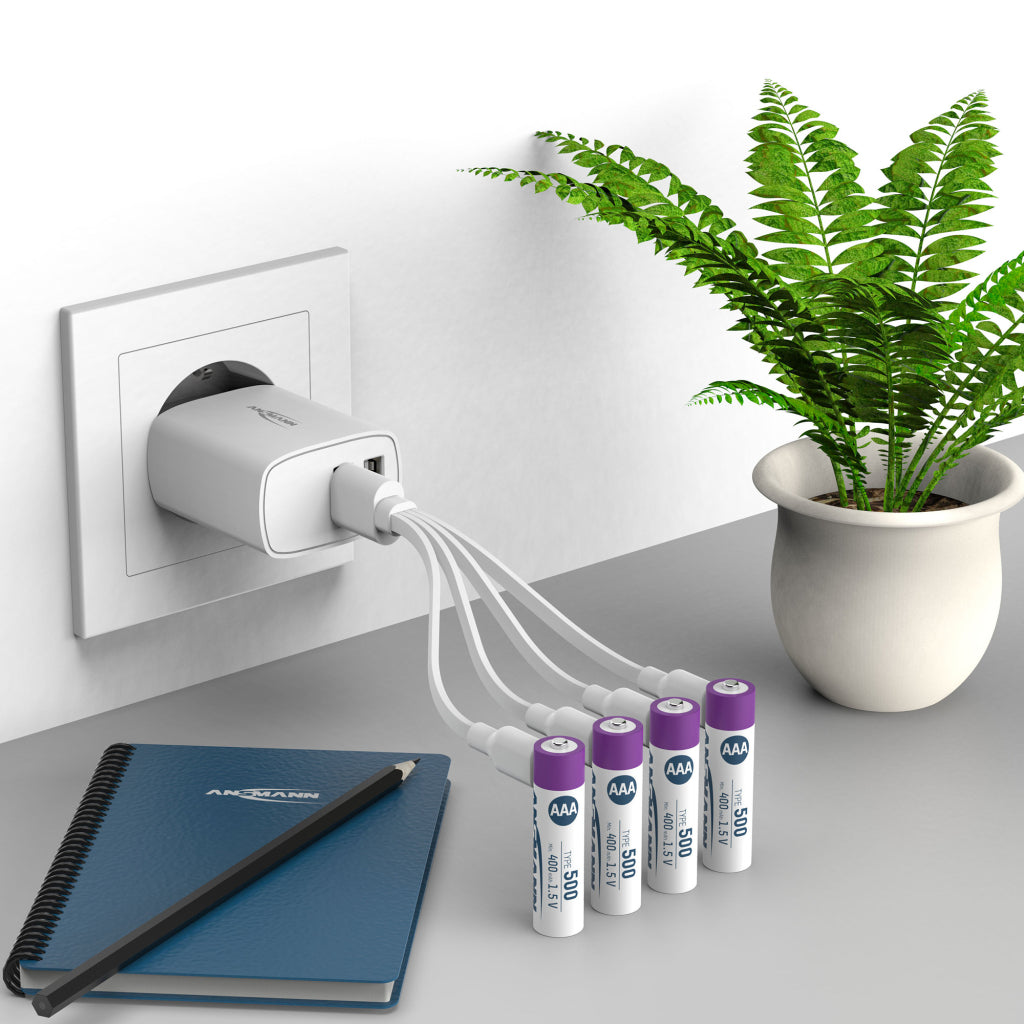Ansmann Oplaadbaar Batterij Aaa En Usb-C