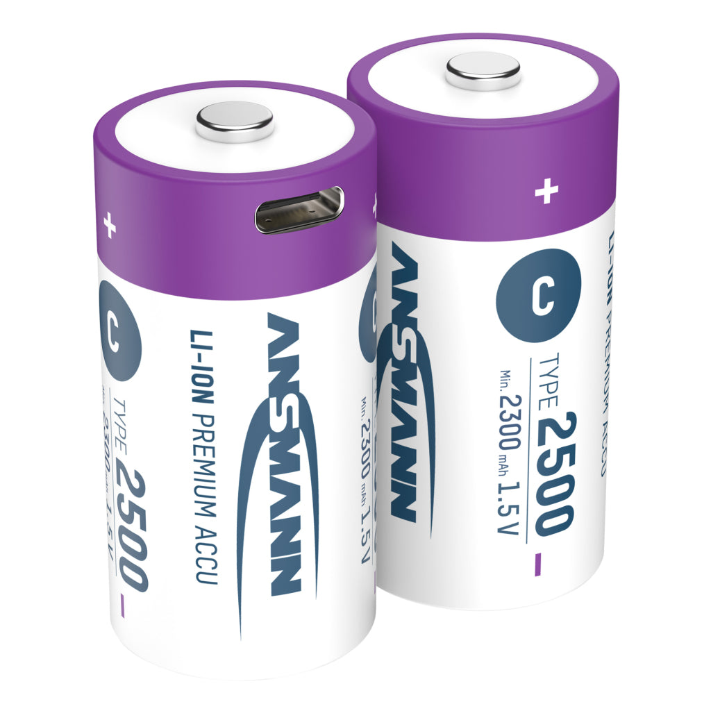 Ansmann Oplaadbaar Batterij C En Usb-C