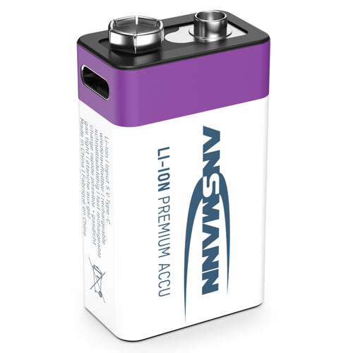 Ansmann Oplaadbaar Batterij 9-Voudig En Usb-C