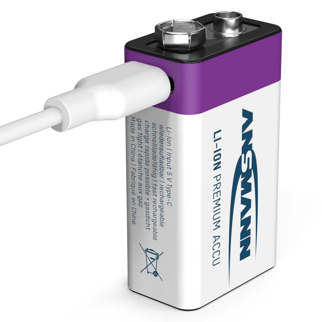 Ansmann Oplaadbaar Batterij 9-Voudig En Usb-C