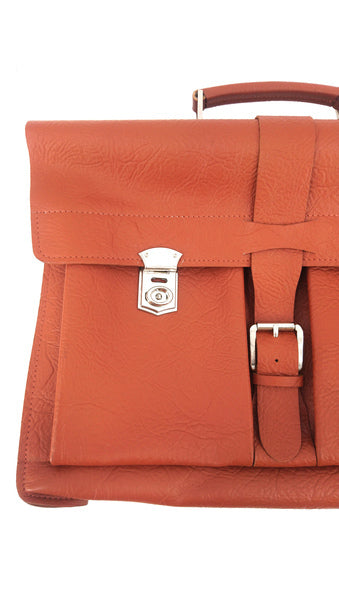 Juscha Ju-6208001 Schooltas Bruin Leder