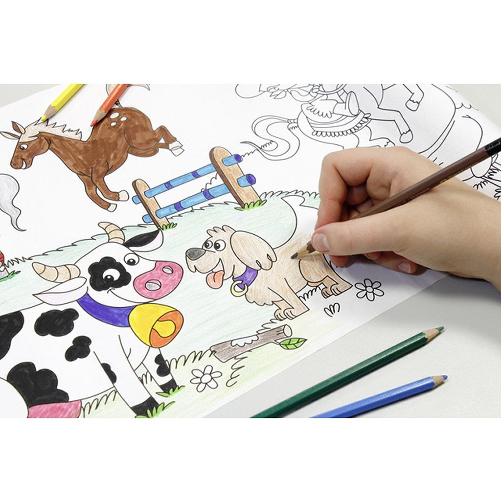 Info Notes Zelfklevende Tekenrol Boerderijleven 300Mmx4M