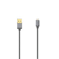 Hama Usb-Kabel Voor Iphone/Ipad Met Lightning-Connector Usb 2.0 Metaal 0,75 M