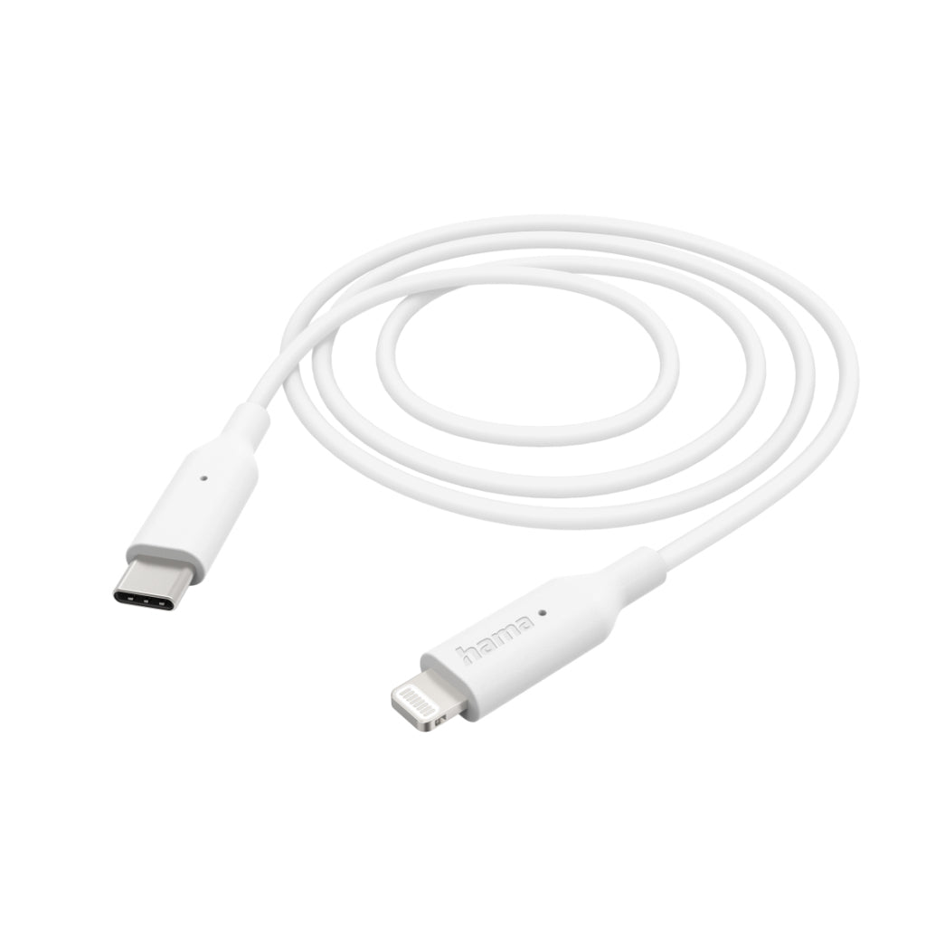 Hama Oplaadkabel Usb C - Lightning 100 Cm Wit