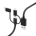 Hama 3In1 Multi-Oplaadkabel Usb-A - Micro-Usb Usb-C En Lightning 1,5 M Zwart