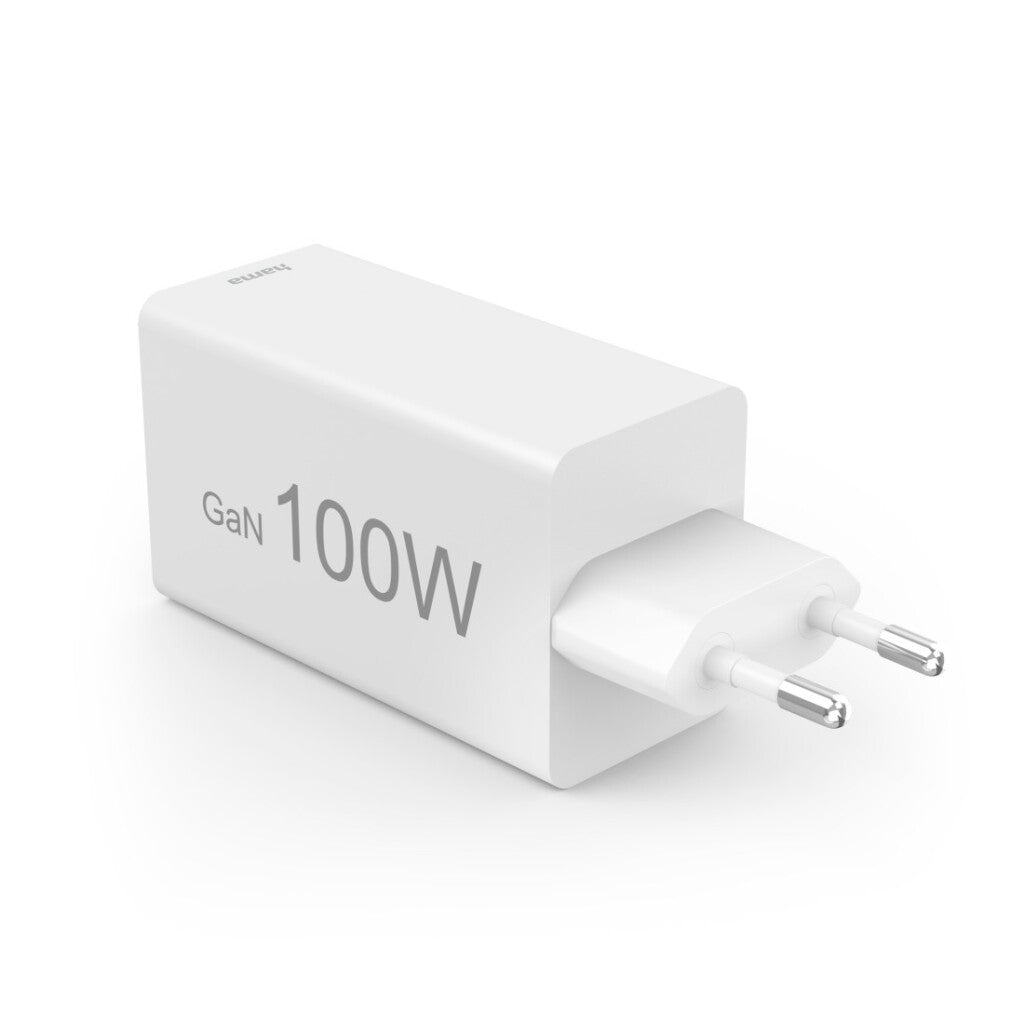 Hama Snellader Gan 2X Usb C Pd 1X Usb A Qc 100W Wit