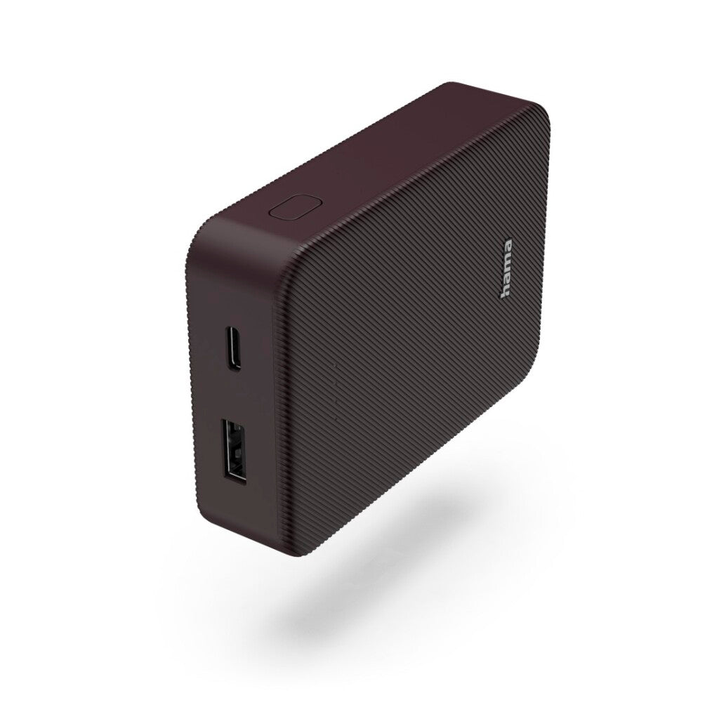 Hama Power Pack Colour 10 10000Mah 2 Uitgangen: Usb-C Usb-A Pruim