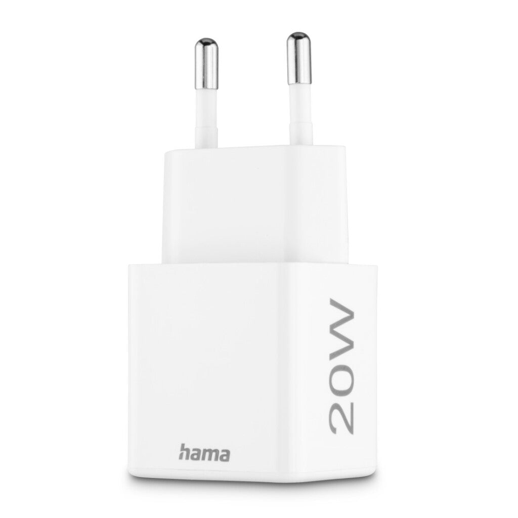 Hama Snellader 1X Usb-C Pd 1X Usb-A Qc Mini-Oplader 20 W Wit