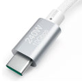Hama Oplaadkabel Usb C - Usb C Full-Featured Usb 3.2 Gen2 10Gbit/S 150 Cm Wit/Aluminium