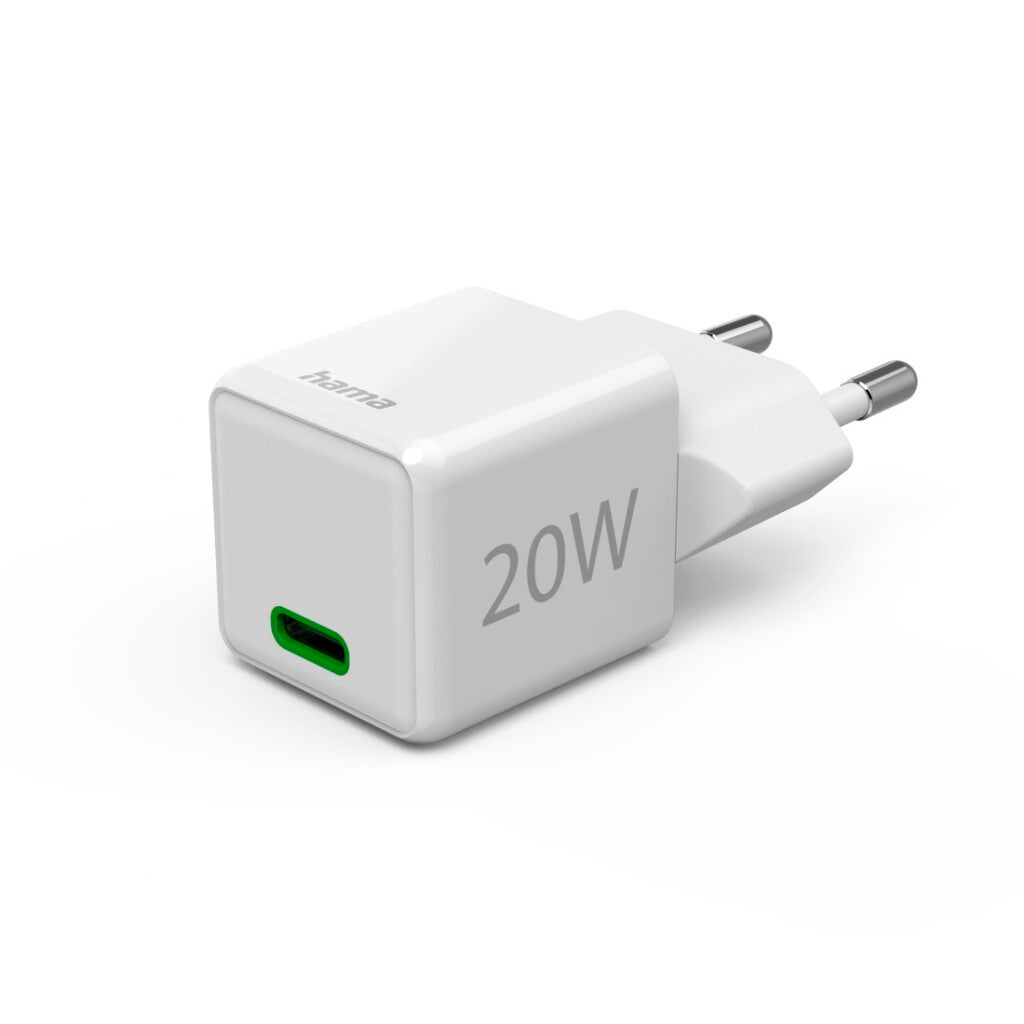 Hama Snellader Usb-C Pd/Qualcomm&Reg; Super-Mini-Charger 20 W Wit