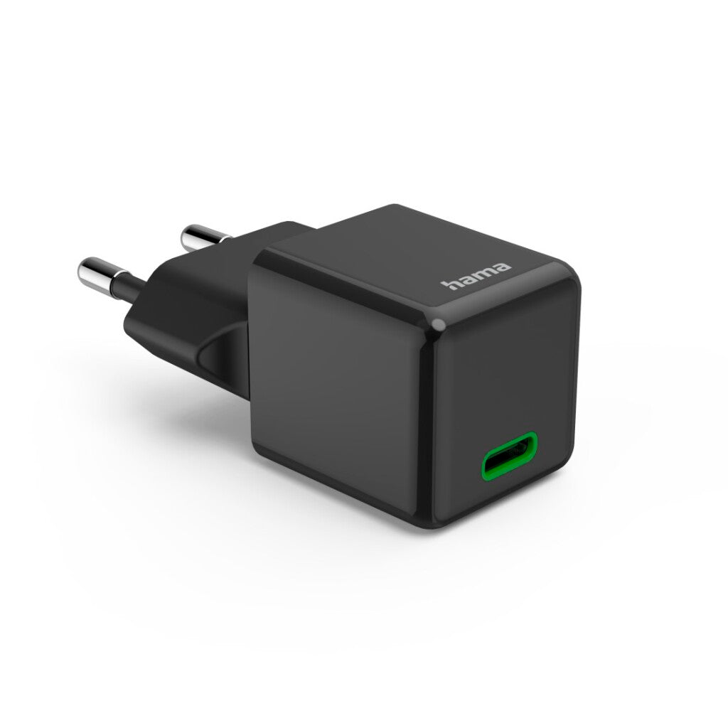 Hama Snellader Usb-C Pd/Qualcomm&Reg; Super-Mini-Charger 20 W Zwart