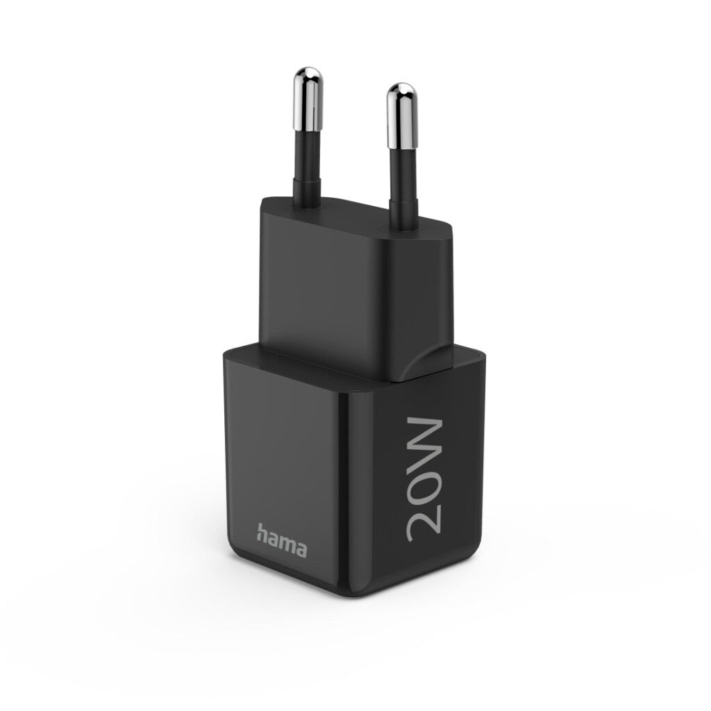 Hama Snellader Usb-C Pd/Qualcomm&Reg; Super-Mini-Charger 20 W Zwart